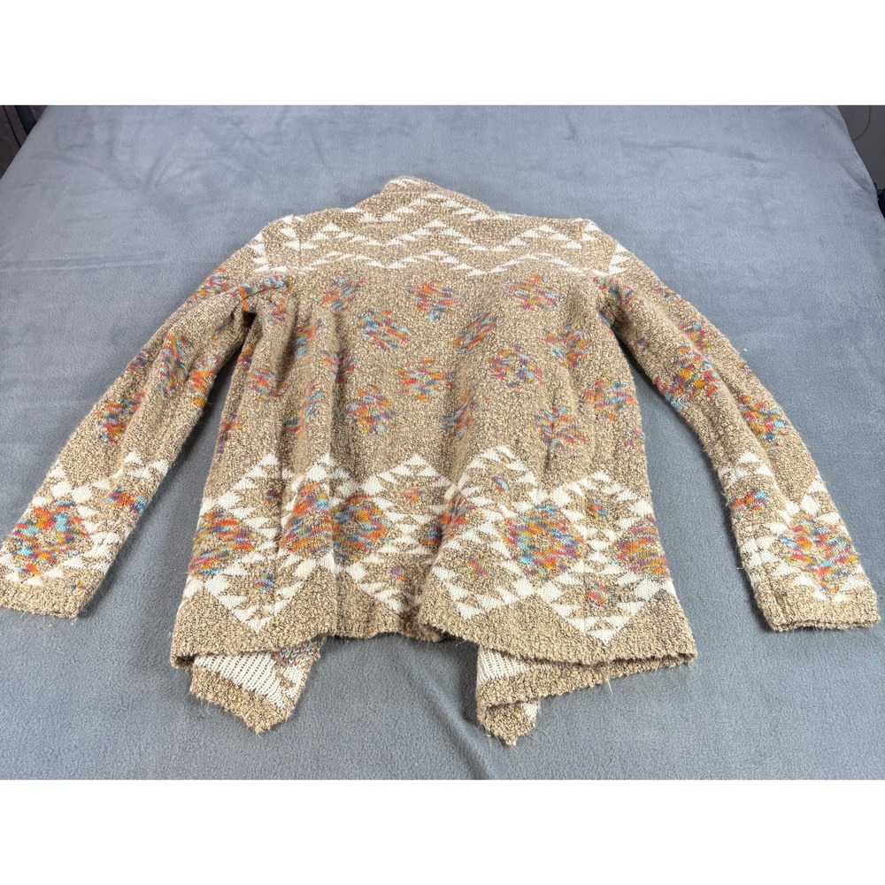 Love On A Hanger Womens Southwestern Open Front Cardigan Multicolor Tan Small - Picture 7 of 8